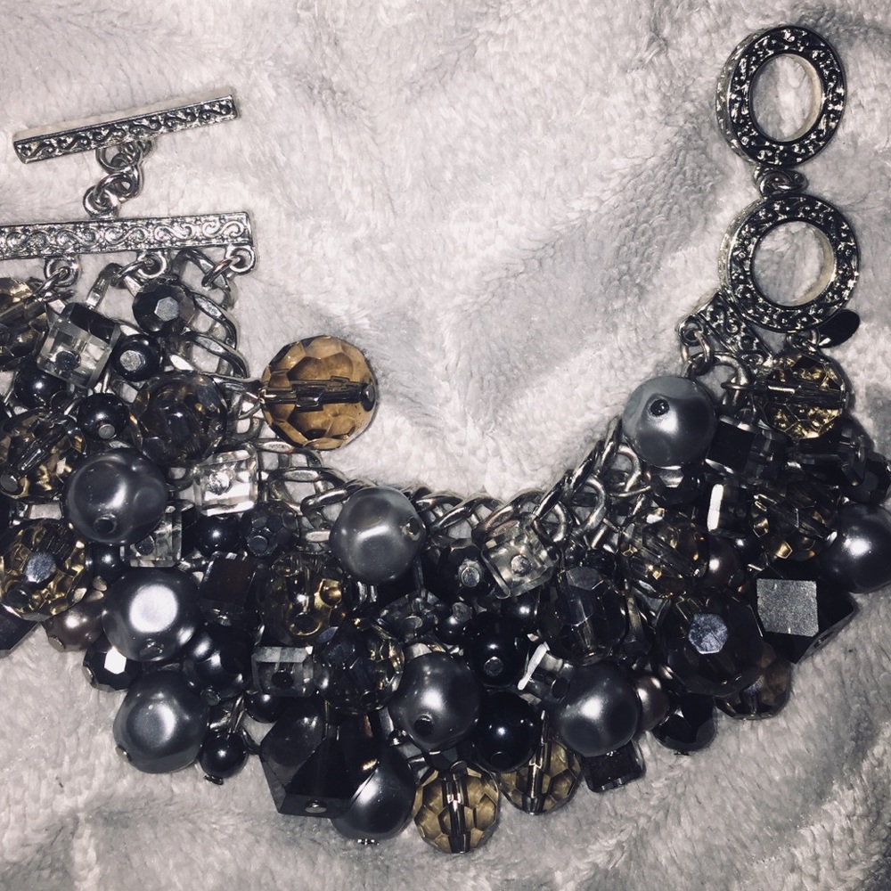 Premier Design Black/Gray Beads Bracelet